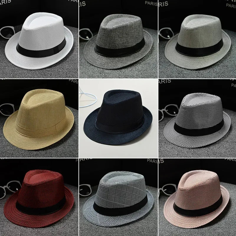 Unisex Vintage Fedora Panama Hat