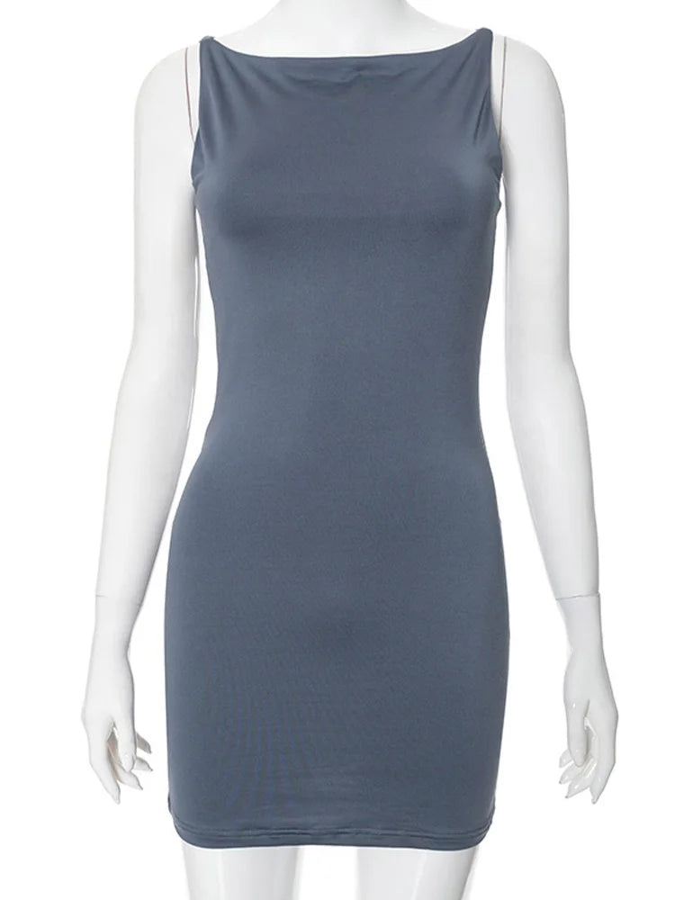 Women's Y2K Wrap Vest Mini Dress