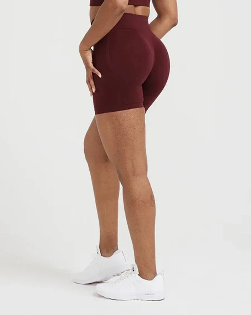 Women's High-Waist Seamless Scrunch Shorts