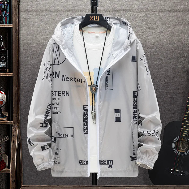Men's Lightweight Zip-Up Sun Protection Jacket