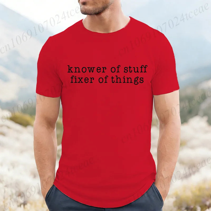 Men's 'Knower of Stuff' Funny Graphic T-Shirt