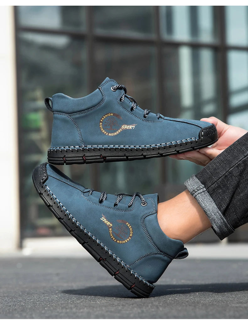 Men's Handmade Leather Outdoor Ankle Boots