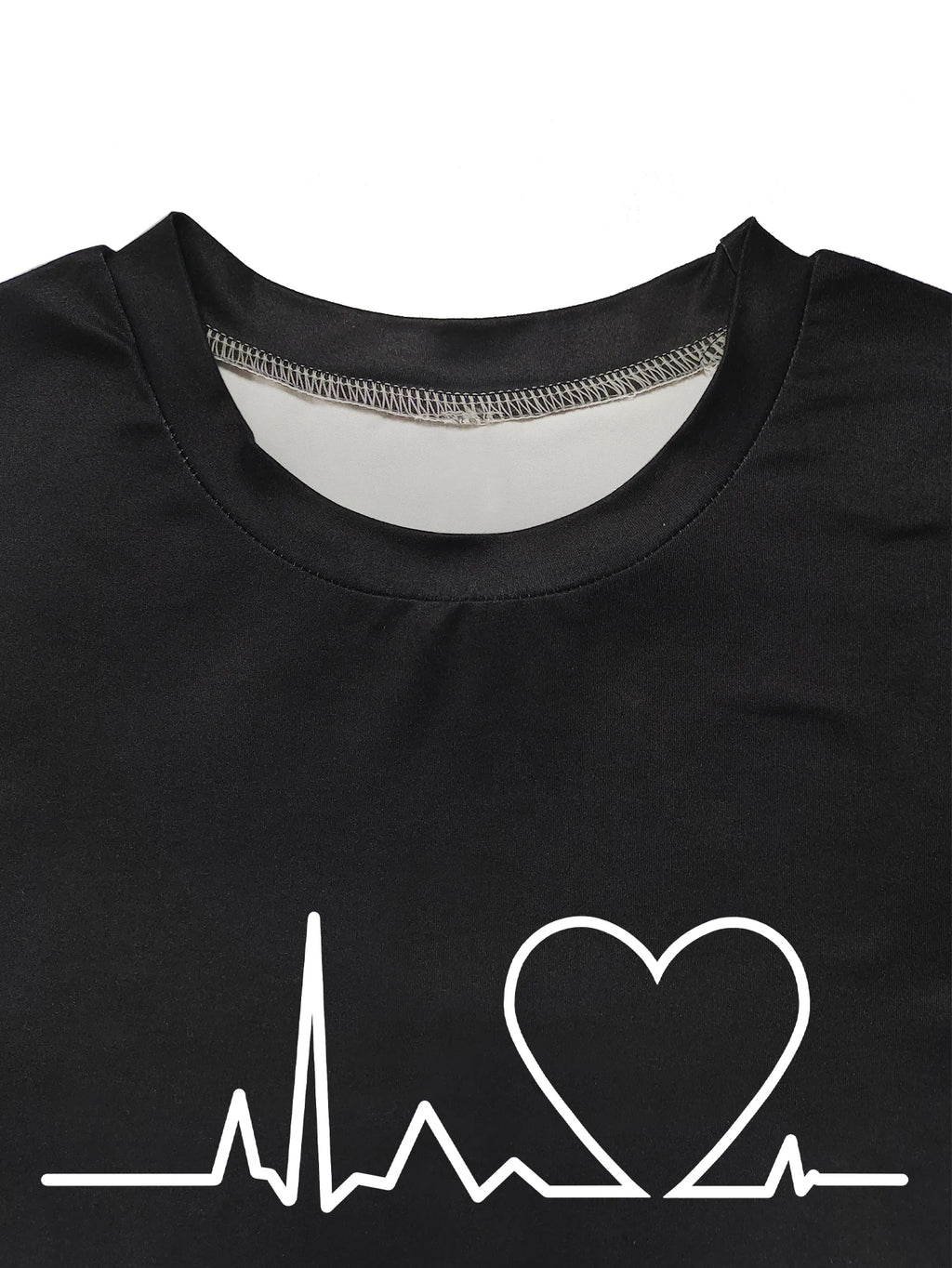 Women's Heart Print Gradient Summer Set