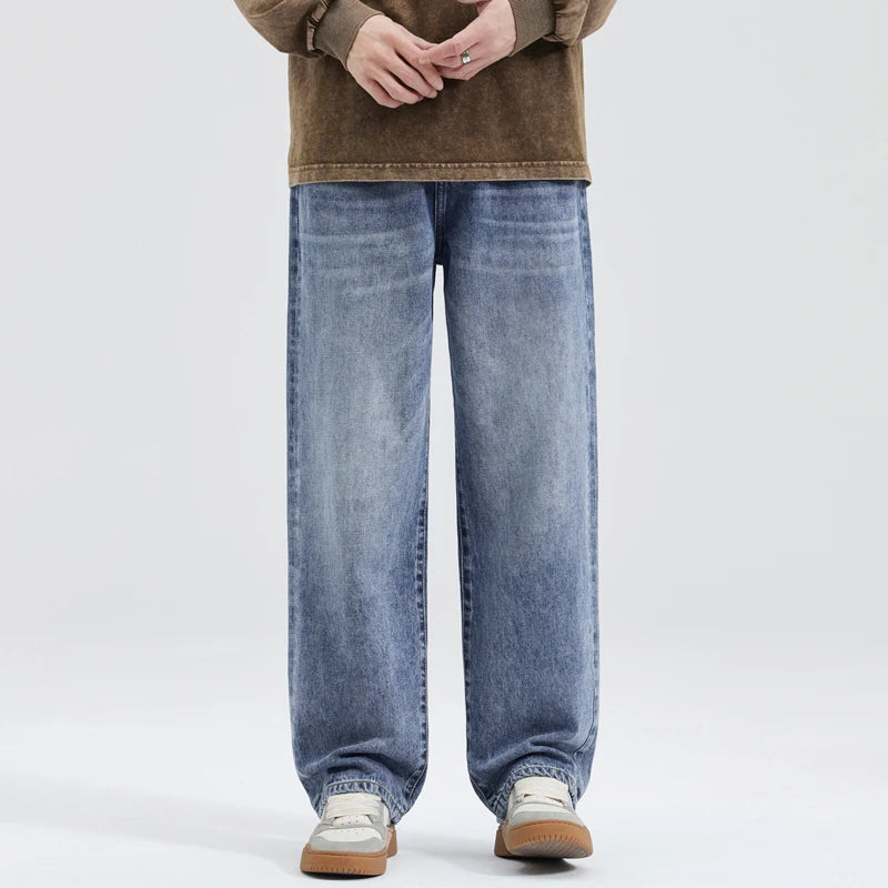 Men's Y2K Vintage Baggy Straight Denim Jeans