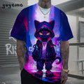Men's 3D Retro Bear Print Quick-Dry T-Shirt