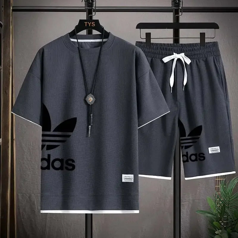 Men's Basketball T-Shirt & Shorts Sports Set
