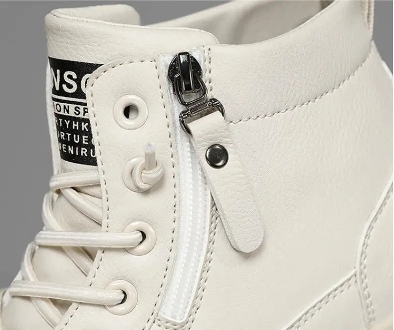 Men's Zip-Up High-Top Leather Ankle Boots