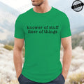 Men's 'Knower of Stuff' Funny Graphic T-Shirt