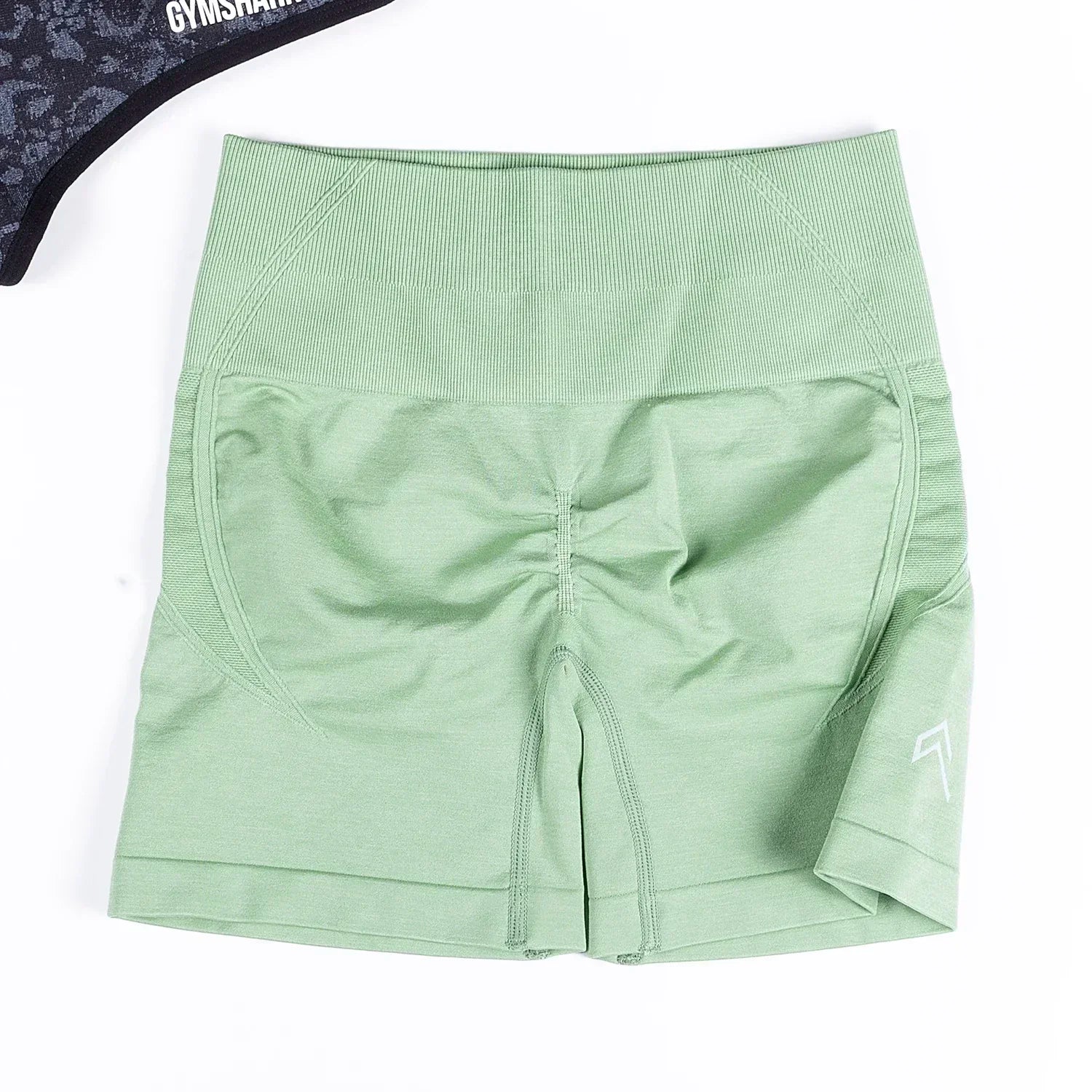 Women's High-Waist Seamless Scrunch Shorts