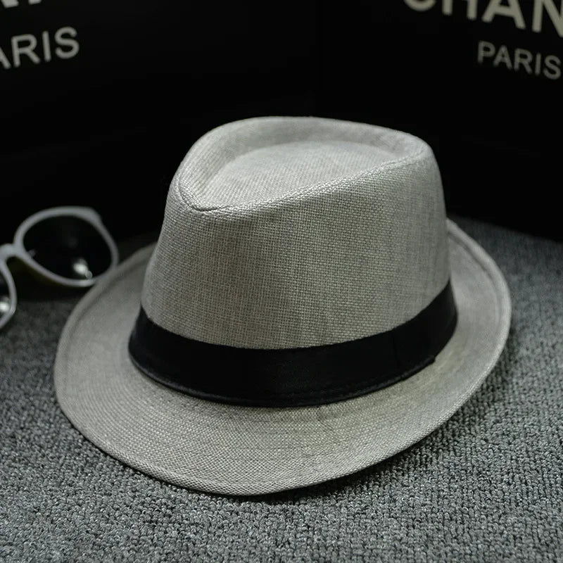 Unisex Vintage Fedora Panama Hat