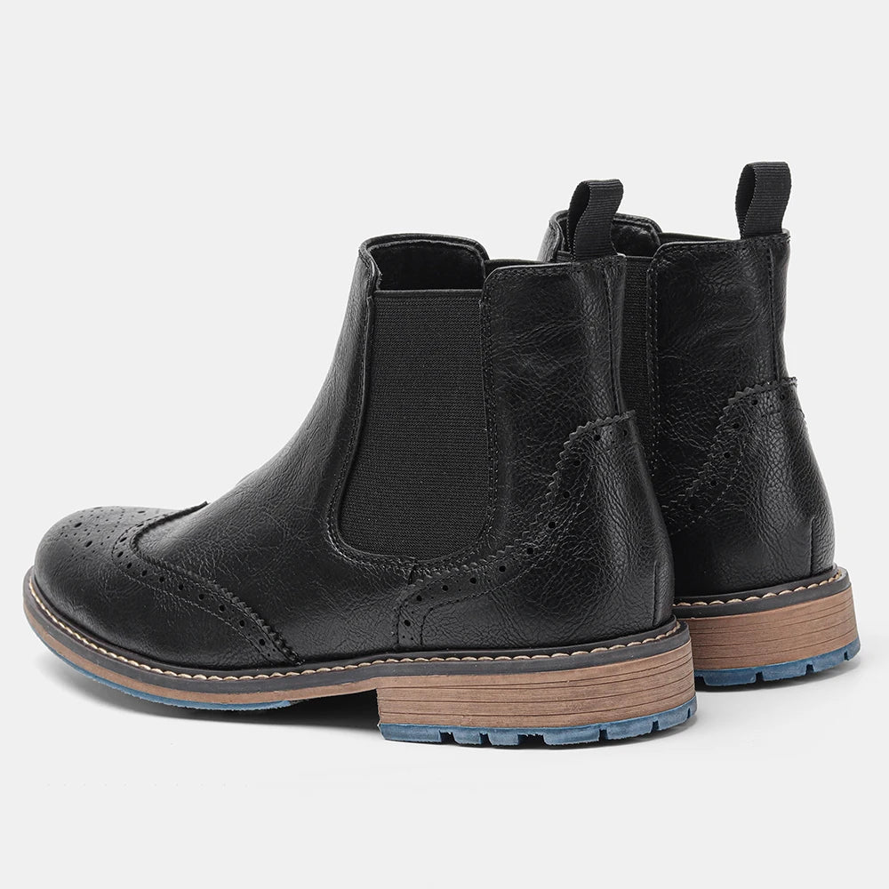 Men's Retro Leather Chelsea Boots
