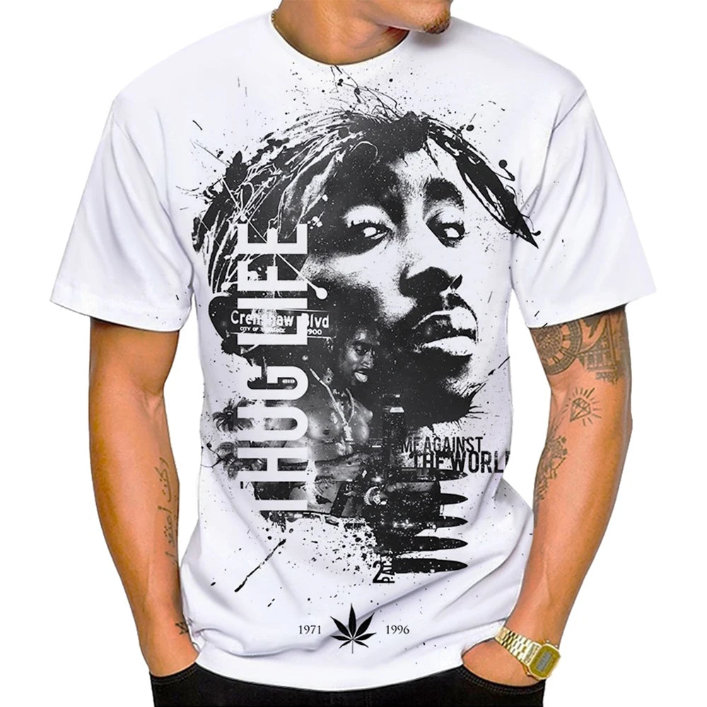 Unisex 3D Creative Print Short-Sleeve T-Shirt
