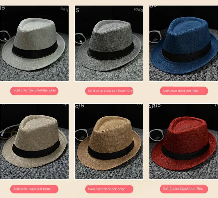 Unisex Vintage Fedora Panama Hat
