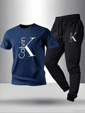 Men's Casual Sportswear T-Shirt & Shorts Set