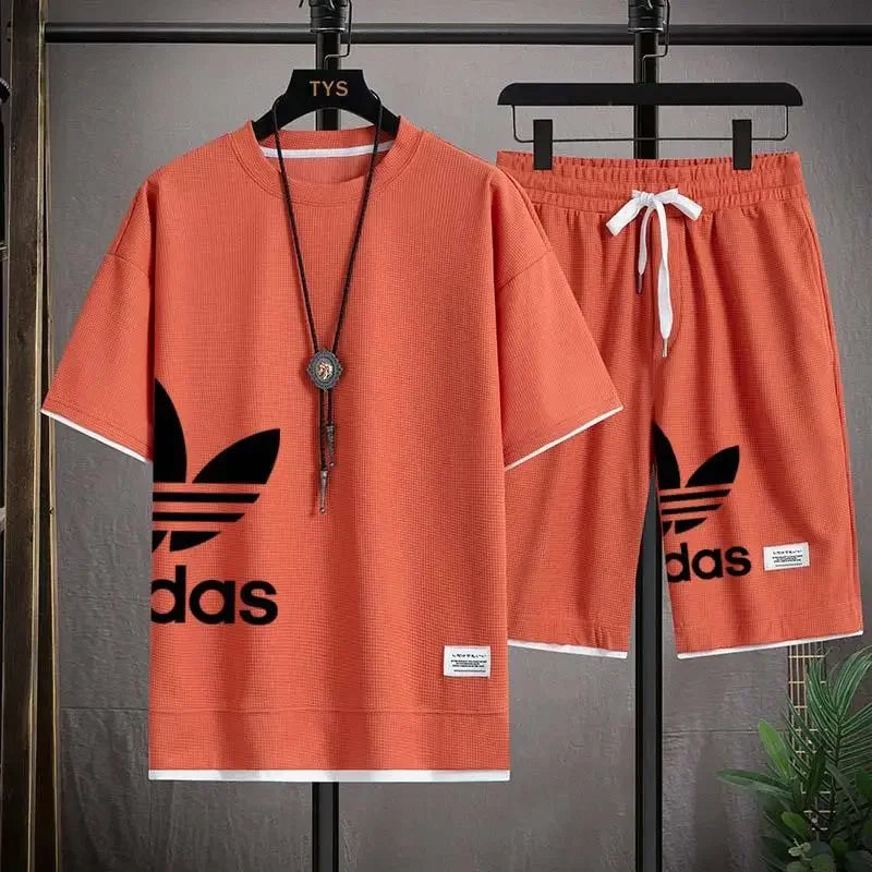 Men's Basketball T-Shirt & Shorts Sports Set