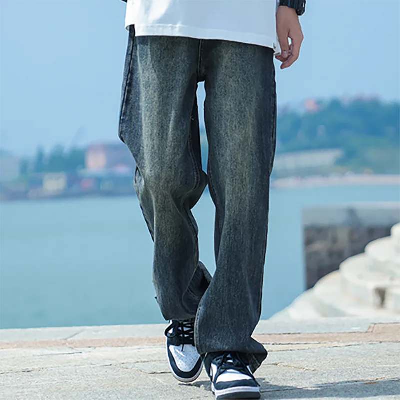 Men's American Retro Y2K Baggy Denim Jeans