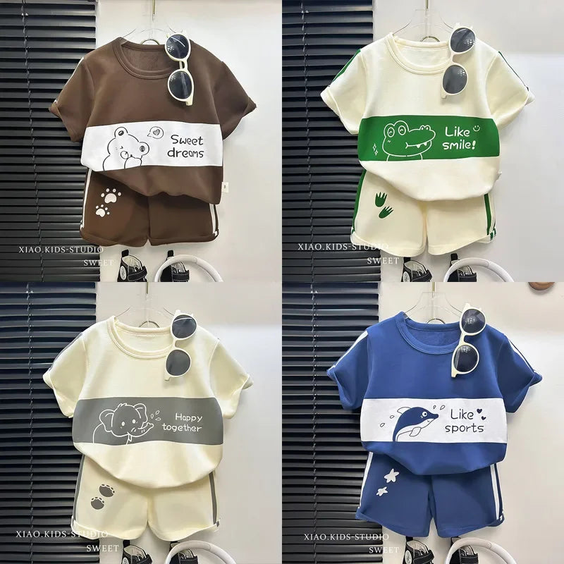 Toddler Striped T-Shirt & Shorts Lounge Set