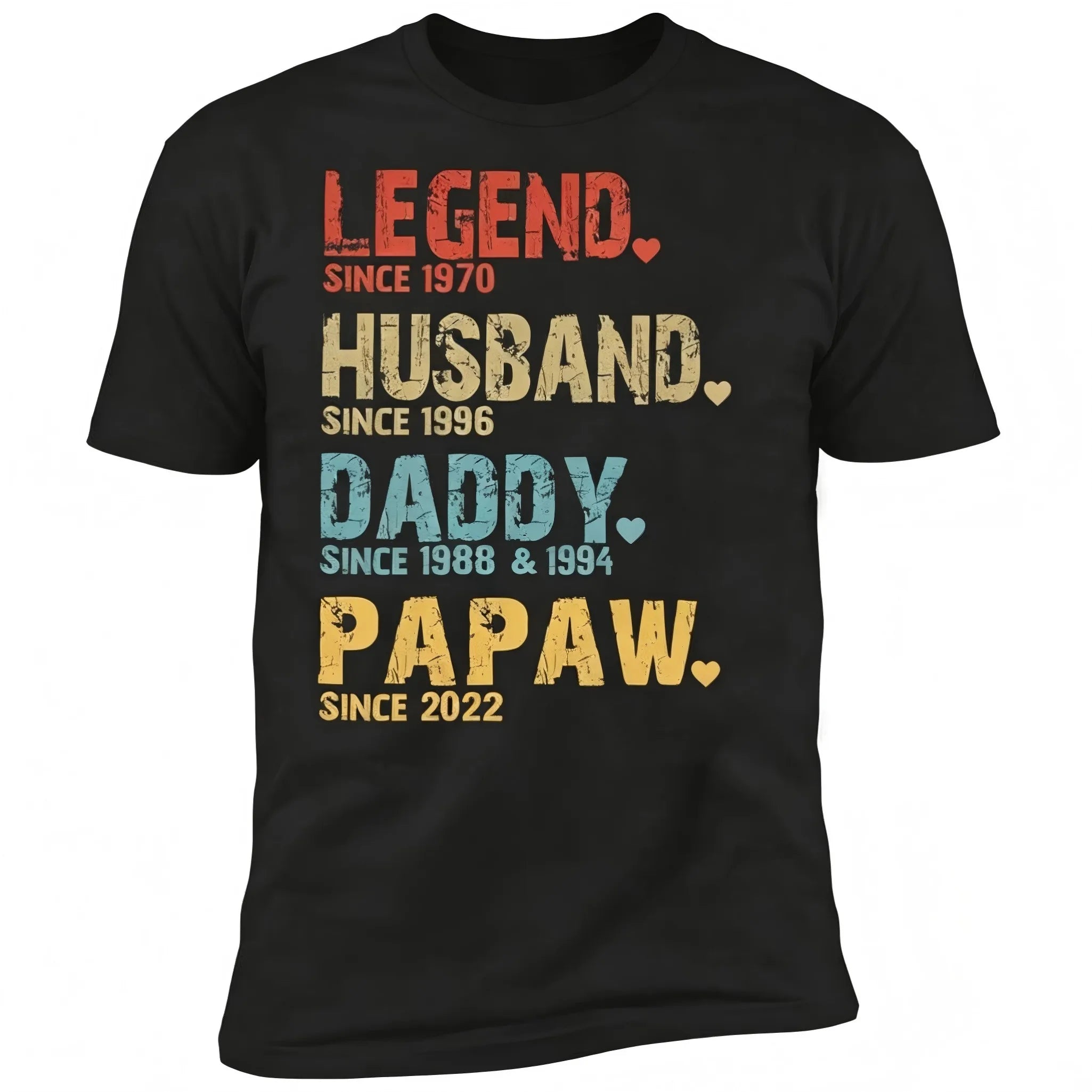Men's Personalised Dad & Grandpa Graphic T-Shirt