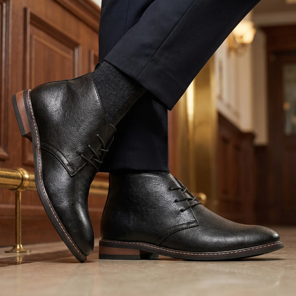 Men's Retro Casual Lace-Up Desert Boots