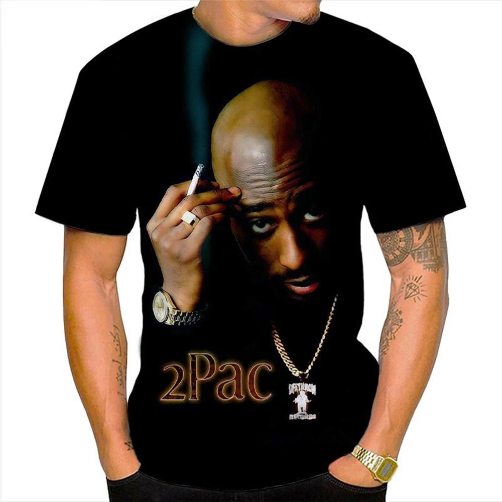 Unisex Hip-Hop 3D Print Short-Sleeve T-Shirt