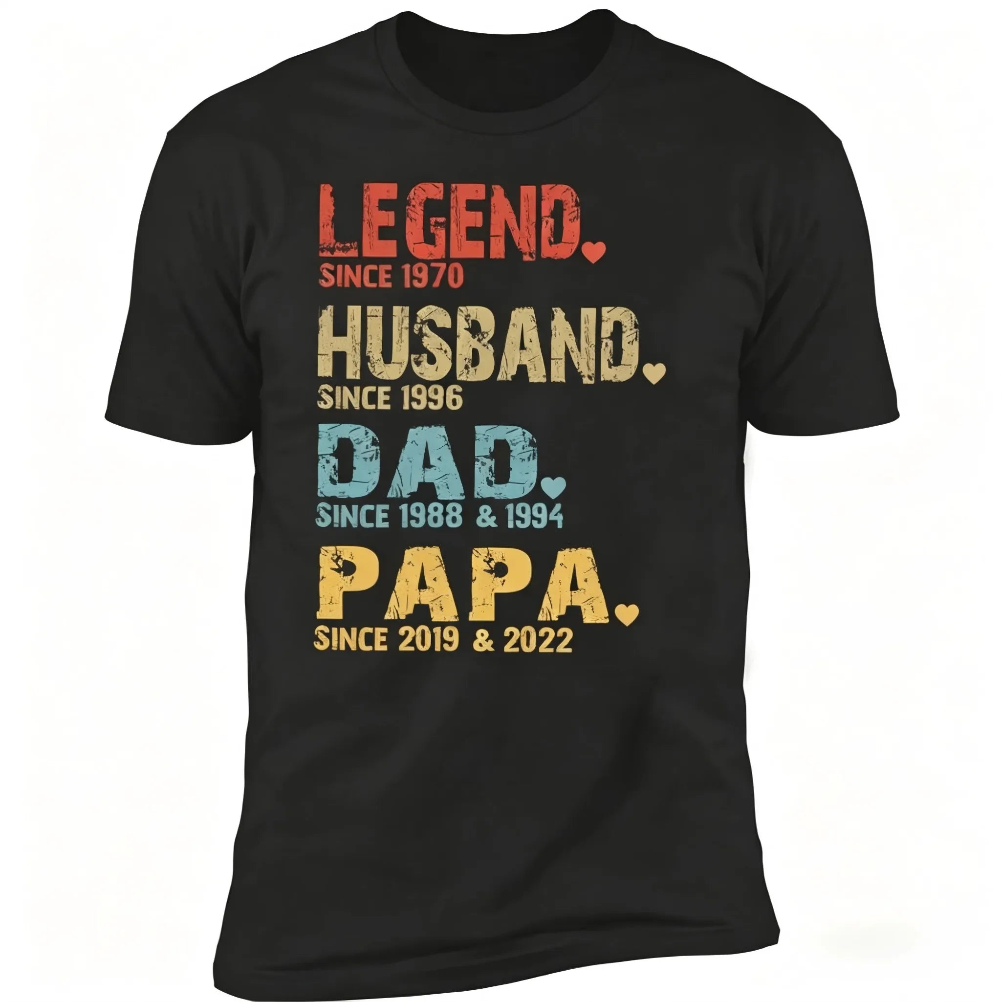 Men's Personalised Dad & Grandpa Graphic T-Shirt