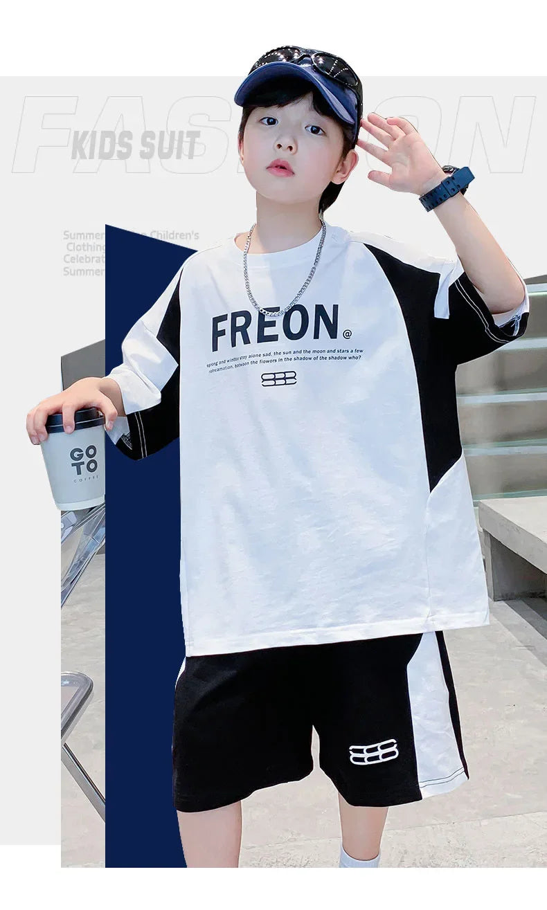 Boys' Sports Short-Sleeve Summer Set