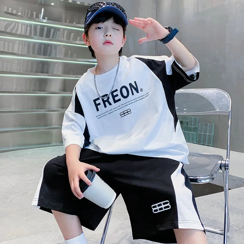 Boys' Sports Short-Sleeve Summer Set