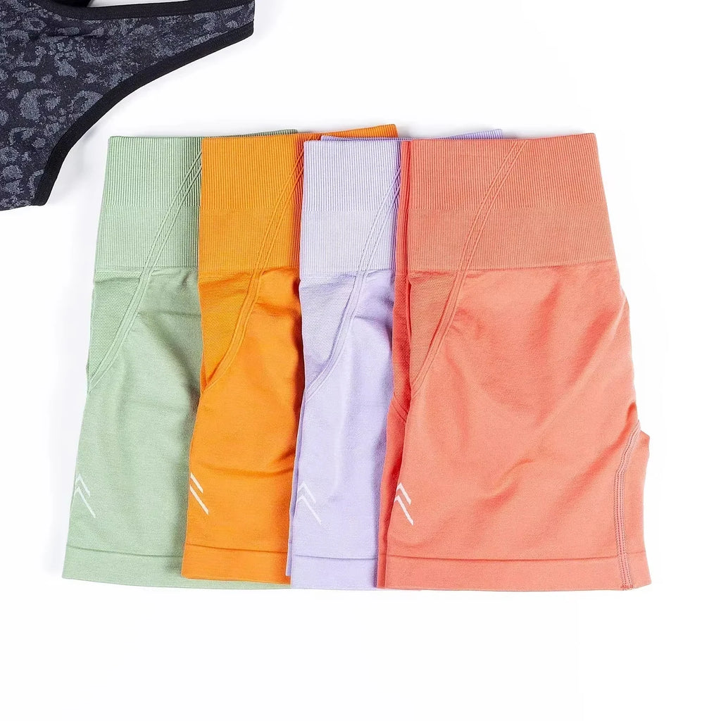 Women's High-Waist Seamless Scrunch Shorts