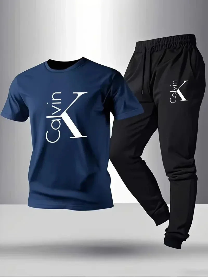 Men's Casual Sportswear T-Shirt & Shorts Set