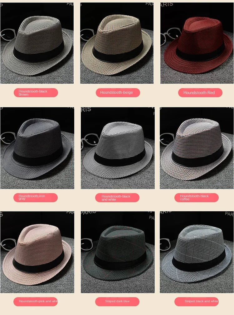 Unisex Vintage Fedora Panama Hat