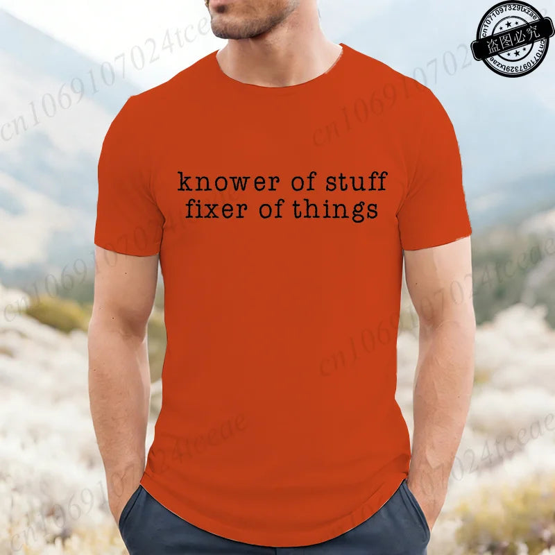 Men's 'Knower of Stuff' Funny Graphic T-Shirt