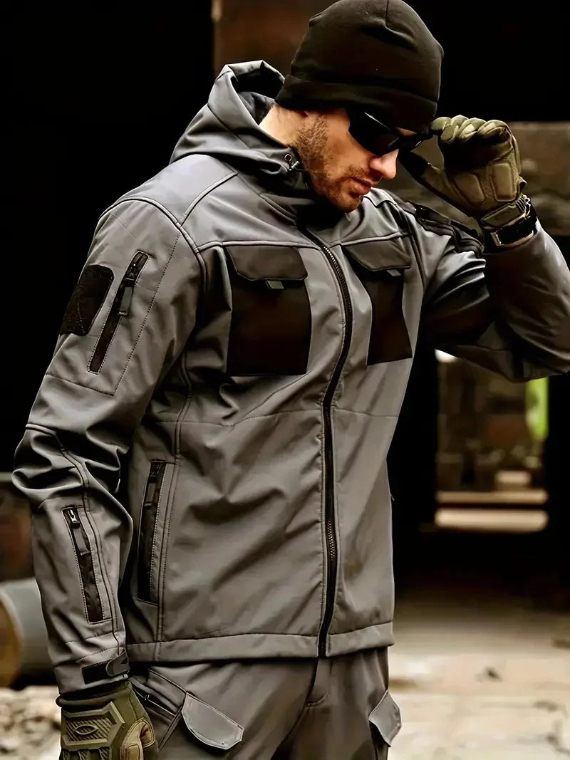 Men's Tactical Waterproof Hooded Jacket