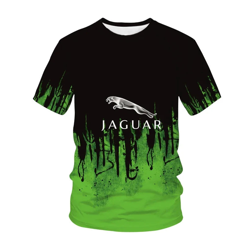 Unisex 3D Jaguar Racing Print T-Shirt