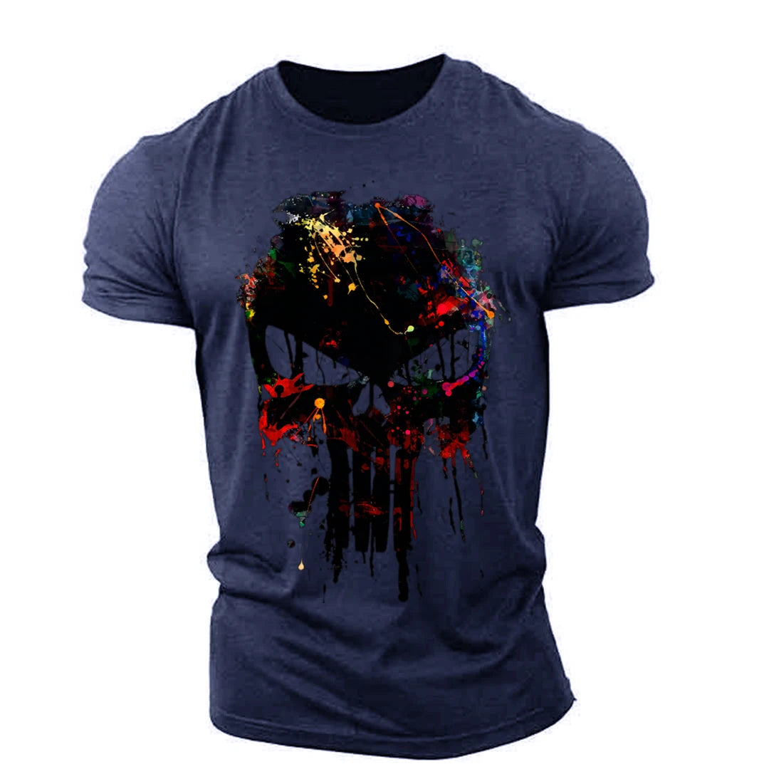 Men's Retro Sparta 3D Print Oversized T-Shirt