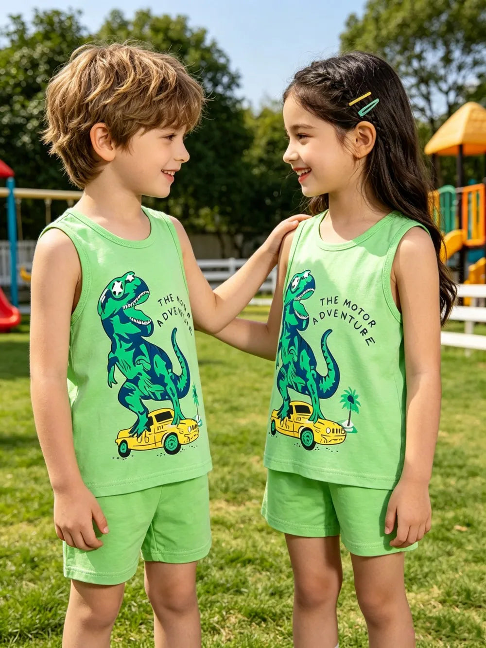 Kids' Vest & Shorts Summer Tank Set