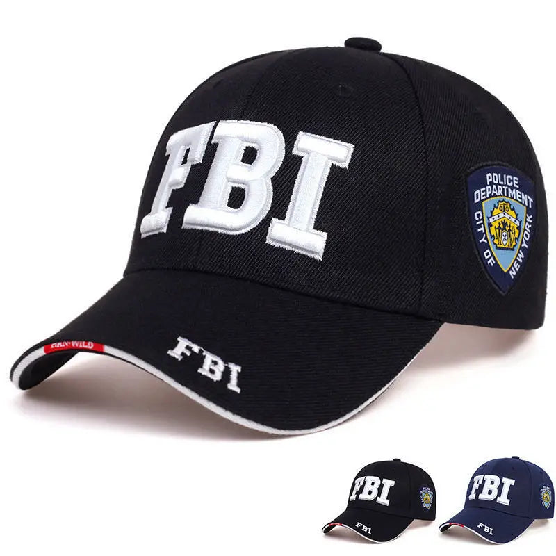 Letter-Embroidered Snapback Cap