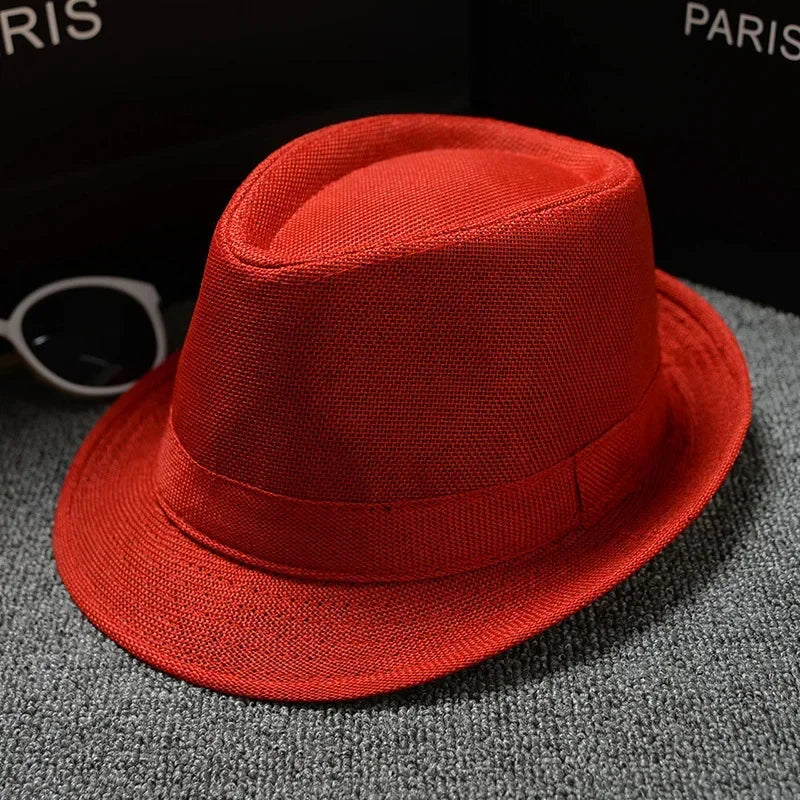 Unisex Vintage Fedora Panama Hat