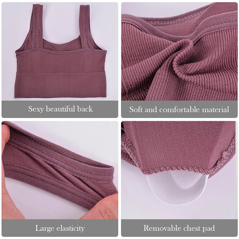 Women's Seamless Push-Up Sports Bra