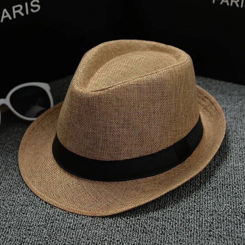Unisex Vintage Fedora Panama Hat