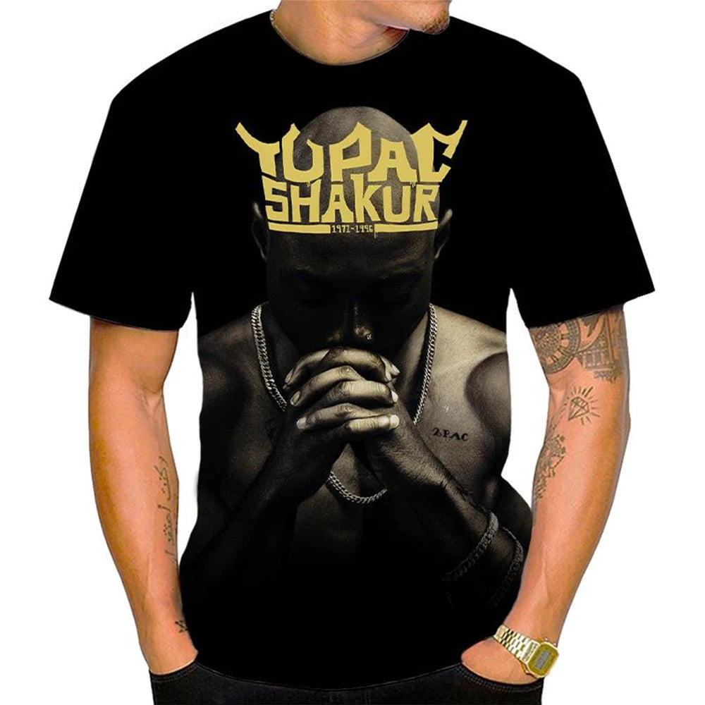 Unisex Hip-Hop 3D Print Short-Sleeve T-Shirt