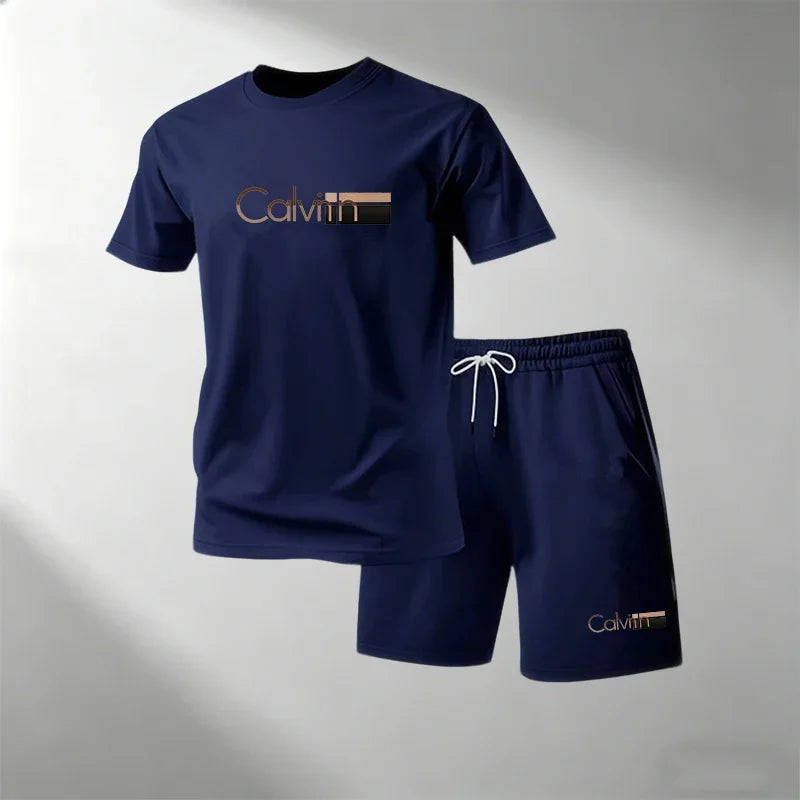 Men's Quick-Dry Fitness T-Shirt & Shorts Set