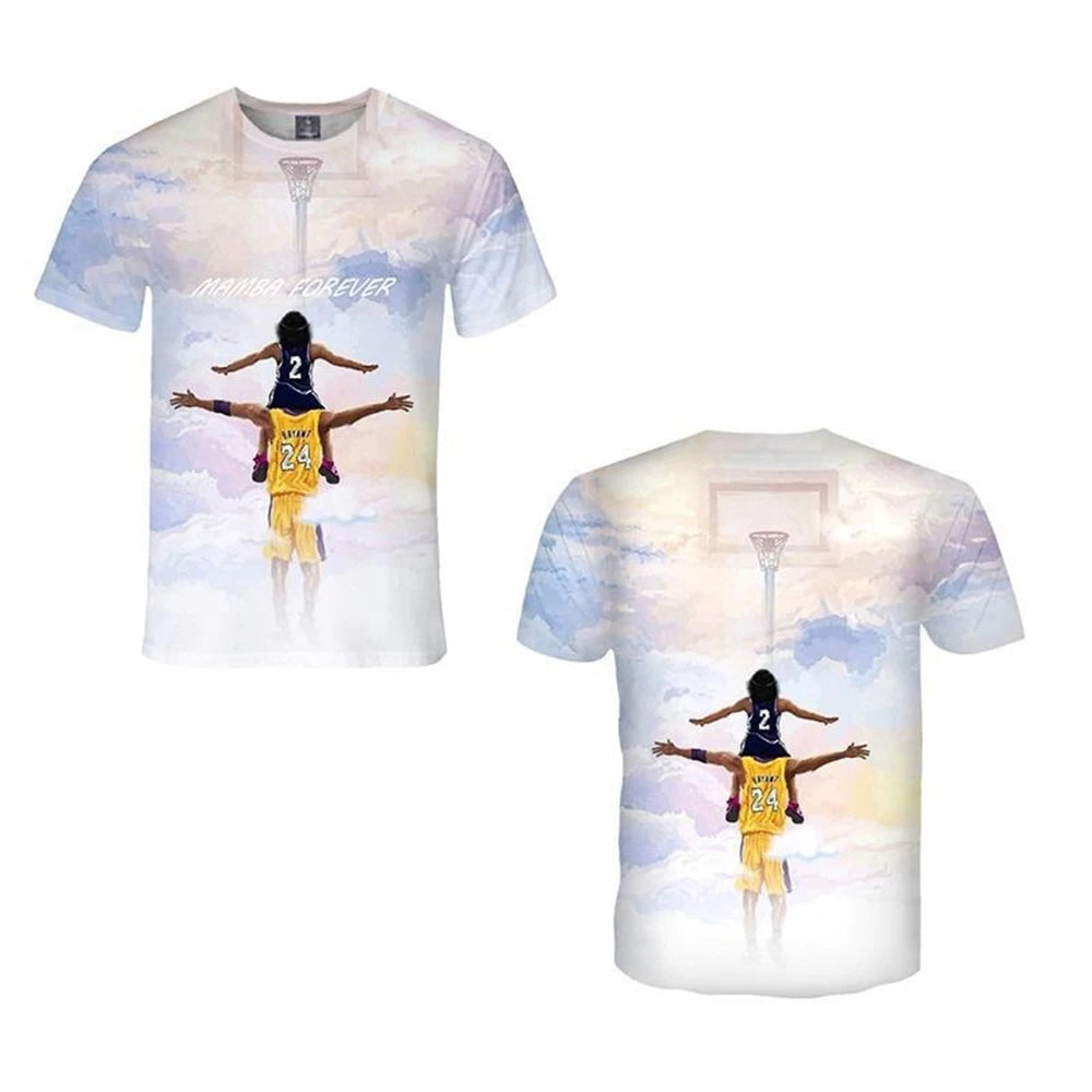 Unisex 3D Pattern Commemorative Print T-Shirt