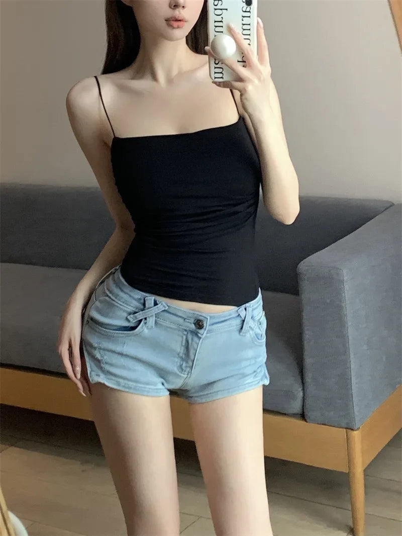 Women's Thin Strap Fitted Camisole Top
