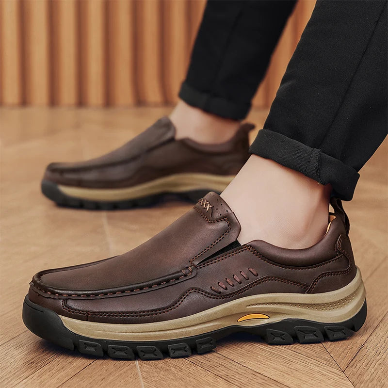 Men's Slip-On Genuine Leather Casual Shoes
