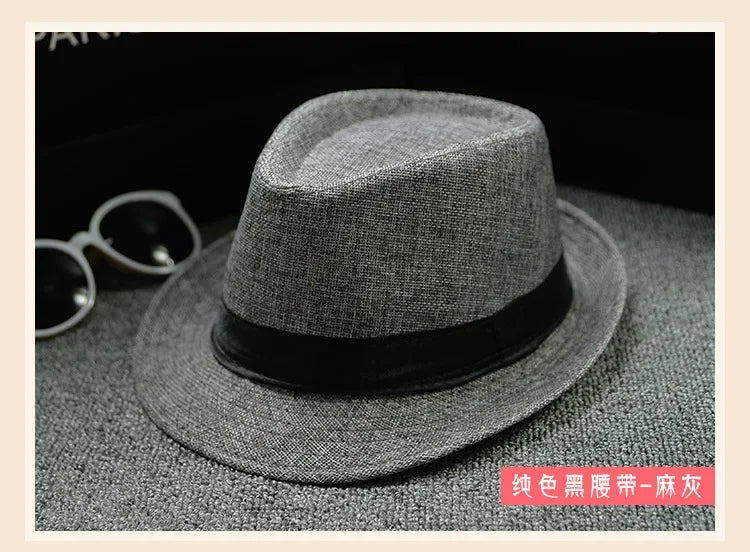 Unisex Vintage Fedora Panama Hat