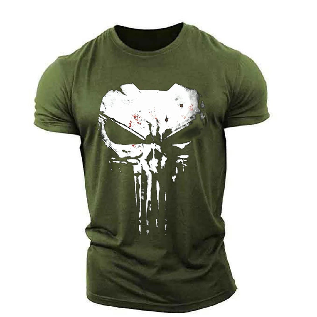 Men's Retro Sparta 3D Print Oversized T-Shirt