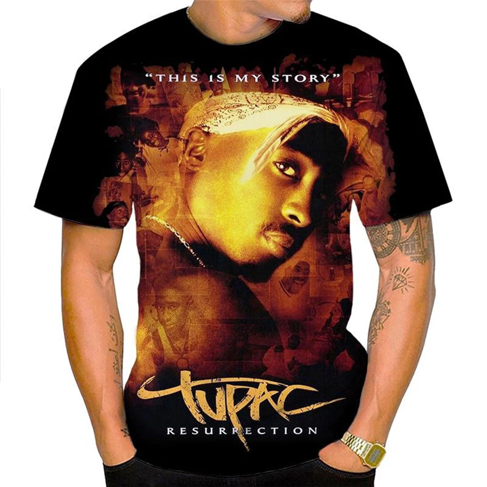 Unisex Hip-Hop 3D Print Short-Sleeve T-Shirt