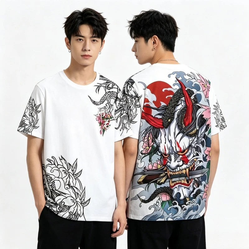 Men's Ghost 3D Print Streetwear Harajuku T-Shirt