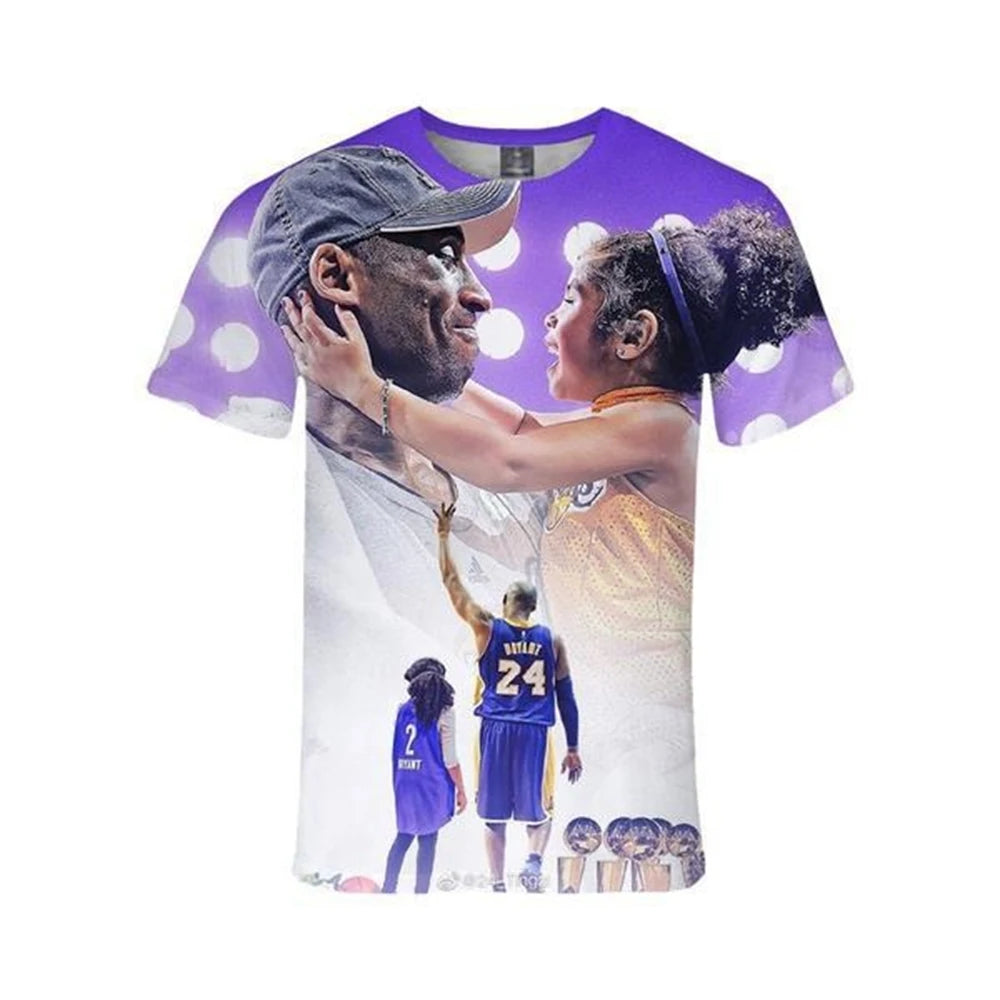 Unisex 3D Pattern Commemorative Print T-Shirt