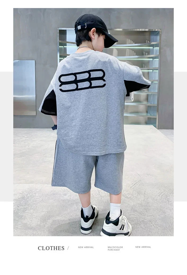 Boys' Sports Short-Sleeve Summer Set